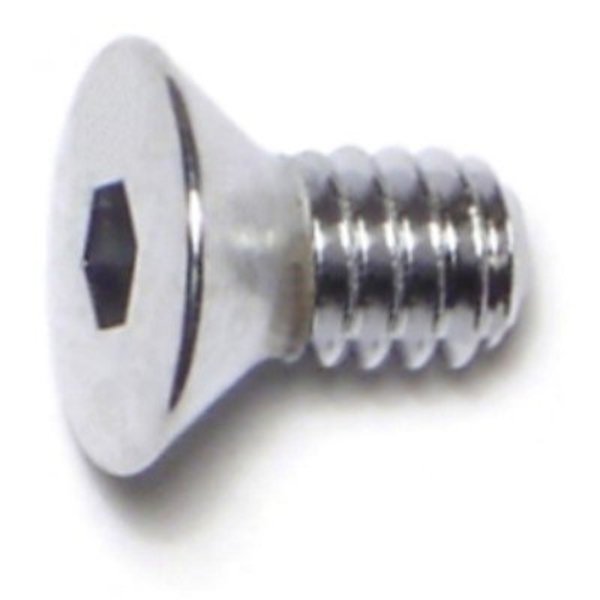 Midwest Fastener 1/4"-20 Socket Head Cap Screw, Chrome Plated Steel, 1/2 in Length, 10 PK 32721